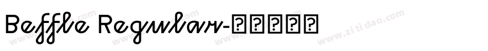 Beffle Regular字体转换
